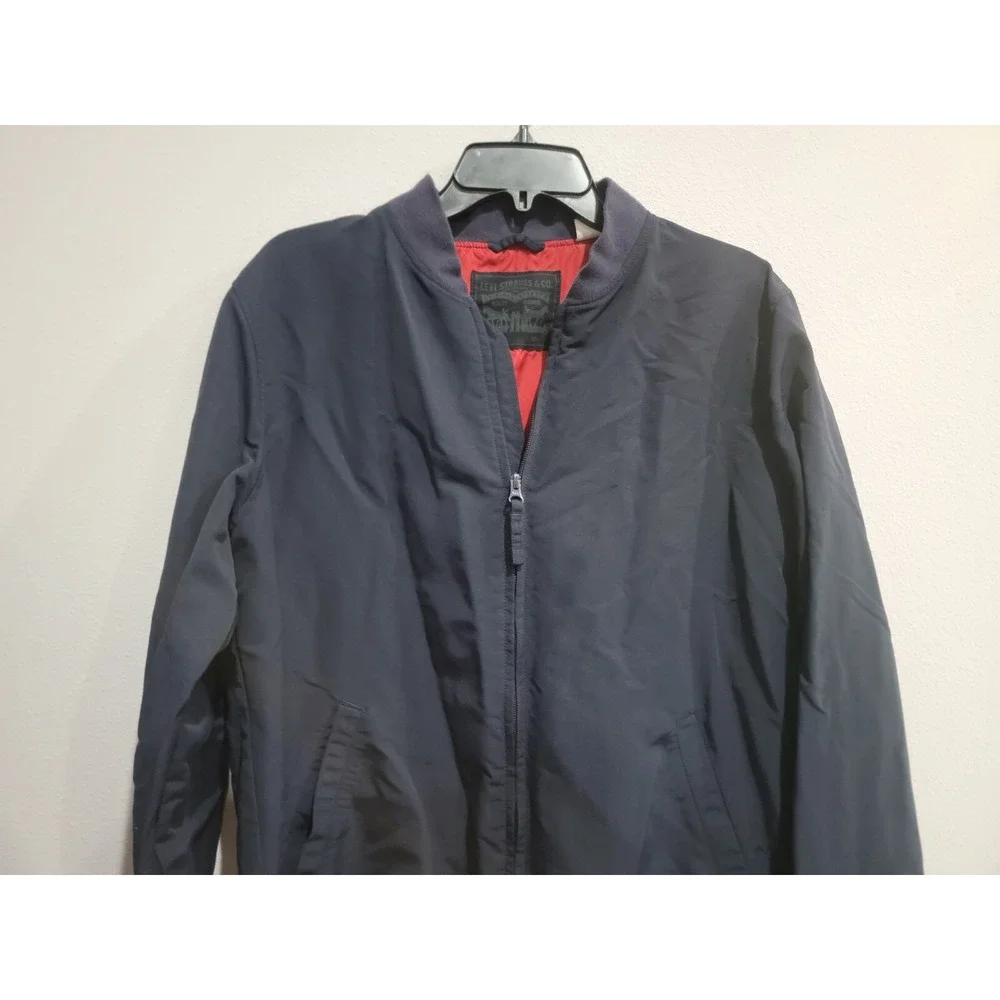 Levi's Levi Strauss Navy Blue Bomber‎ Jacket Size L
